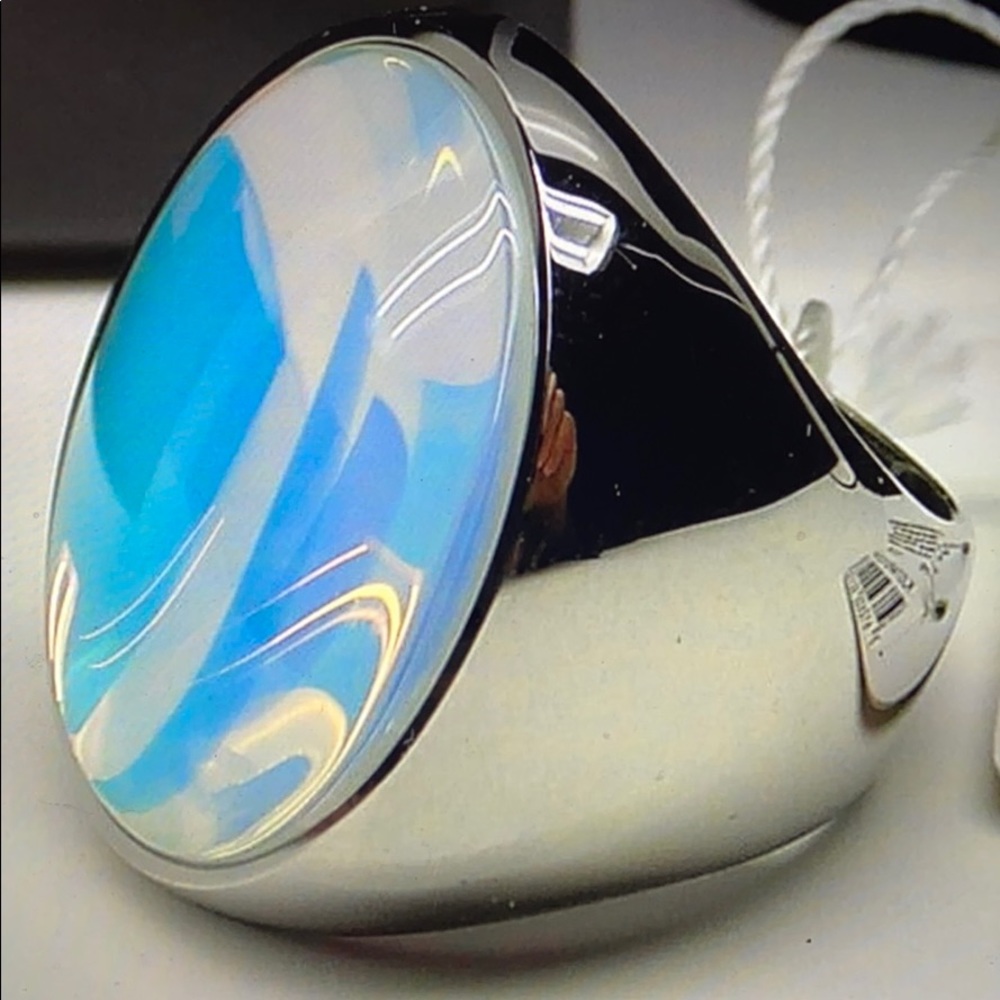 Calvin Klein Moon Ring Stainless Steel size 5 NEW